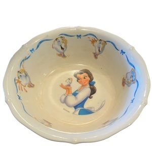 Disney’s Belle and Chip (Tea Cup) Bowl with Scalloped Edging